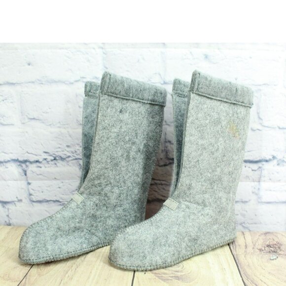 LL Bean Gray Wool Warm Replacement Boot Liner Inserts Size 12 - Picture 2 of 8